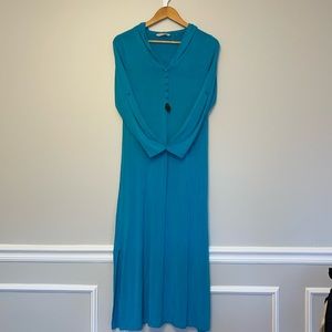 Soft Surroundings Blue Hooded Dress - Size XS